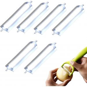 Lot de 6 &eacute;plucheurs de rechange-Installation facile-Pour &eacute;plucheur universel - Neuf