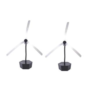 2PCS Fly Fans pour Tables Ventilateur rotatif de table portable Outdoor avec crochet anti-insectes Retracta - Neuf