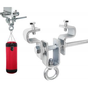I Beam Accrocheur De Poutre En Acier, 1 Pi&egrave;ce Cintre De Sac De Frappe En Acier, Cintre De Sac De Boxe, Einstellbereich Von 6 Cm Bis 23 Cm, Belastbarkeit Bis Zu 260 Kg, Pour Les Sacs De Boxe - Neuf