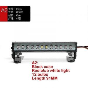 Pour Trax Trx-4 Scx10 II Axial 91-136mm Blanc Rouge Bleu M&eacute;tal Top Row Light Ch3 Control Light 1/10 Simulation Voiture d'escalade - Neuf