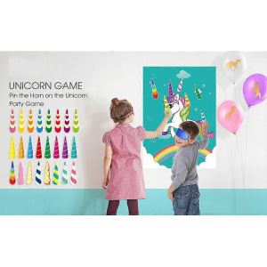 34 Cornes Pour &Eacute;pingler La Corne Sur Le Jeu De F&ecirc;te D'anniversaire Licorne Pour Licorne Party Supplies, D&eacute;coration De F&ecirc;te D'anniversaire Pour Enfants Home Wall Decor - Neuf