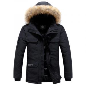 Veste D'hiver En Duvet De Canard Blanc Pour Homme Avec Col En Fourrure,Parkas Coupe-Vent,Manteau Épais À Capuche,Multi-Poches,Garde Au Chaud,-30 - Neuf