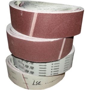 Lot de 18 bandes abrasives 75 x 533 mm (3 de chacun des grains 60/80/120/180/240/400) pour ponceuse à courroie, pour meulage, affûtage et détartrage - Neuf