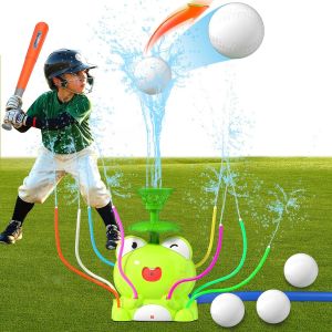 KAL-Jeux D'Eau Exterieur Pour Enfant, 2 En 1 Arroseurs De Jouets & Jeu De Baseball, Jouet Arroseur D'Été Pour Enfants, Jardin Enfant Jouet D'Extérieur Pour 3-12 Ans Garçons Filles Cadeau (Grenouille) - Neuf