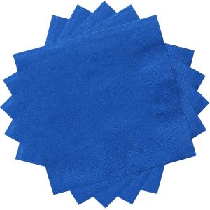 Kalanka-20 Pièces Serviettes Papier Bleu,Table Papier Serviette Joyeux Anniversaire,Serviettes De Fête Serviette De Table En Tissu Serviette Papier Mariage Pour Cocktail,Boissons,Restauration - Neuf