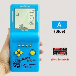 Jeu De Déterminer Classique Et Rétro Pour Console Tetris Grand Écran, Machine De Jeu De Poche Pour Enfant, Puzzle, Jouet-A-Blue - Neuf