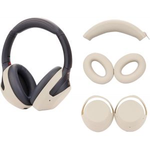 KAL-Embody Lot De 3 Coques Compatibles Avec Les Casques Sony Wh-0Xm4, Coussinets D'Oreille En Silicone Souple (Blanc Cassé) - Neuf