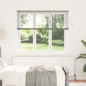 Vidaxl Store De Fenêtre Avec Des Rideaux Argenté 80 X 130 Cm Aluminium - Neuf