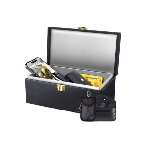 Cage De Blocage Des Signaux Rfid Avec Pochettes Pour Cl&eacute;s De Voiture Et Protection Des Donn&eacute;es Personnelles - Neuf