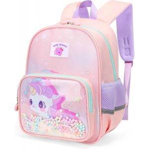 nzqaf-Sac a Dos Maternelle Enfant Léger Filles Garcons Imperméable Sacs D'école Multipoches Mignon Animaux Sac à Dos Crèche Garderie Nique Voyage Petit Cartable Tout-petits 2-6 Ans - Neuf