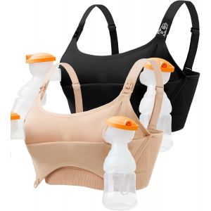 Soutien-Gorge De Maternit&eacute; Et D'allaitement Sans Couture Pour L'allaitement Et Le Sommeil Pendant La Grossesse, Avec Rallonges De Soutien-Gorge Et Clips Suppl&eacute;mentaires - Neuf