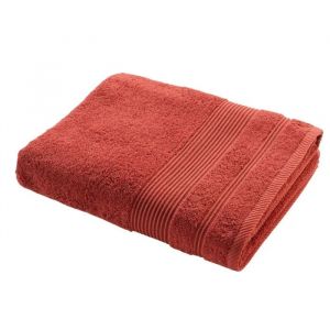Serviette Ou Drap De Bain En Coton 90 X 150 Cm Tendresse Terracotta - Neuf