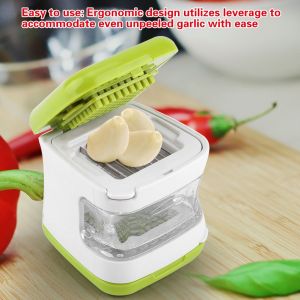 Hjlian Presse-Ail Double Face En Acier Inoxydable, Hachoir, Broyeur, Aide A La Cuisine - Neuf