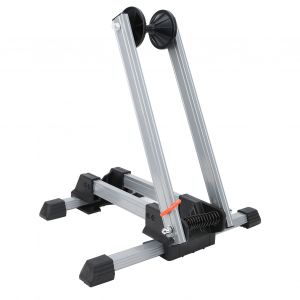 Support De Roue Pliable Pour Velo De Montagne, Support De Stationnement Au Sol, Support De Reparation, Argent - Neuf