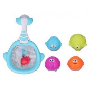 Ensemble de jouets flottants pour animaux, filet de p&ecirc;che, jouets de bain, jouets de piscine pour animaux flottants - Neuf