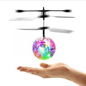 Balle Volante Télécommandée Pour Enfants, Jouet Pour Enfants, Hélicoptère, Cadeaux Pour Enfants, Lumière Disco Led Intégrée, Boule À Induction, Cadeaux Pour Garçons Et Filles (Multicolore) - Neuf