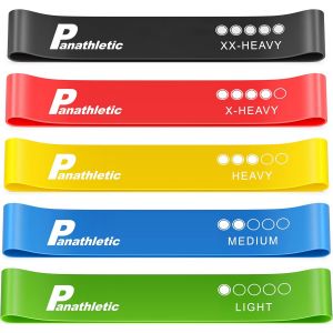 Bandes &Eacute;lastiques Fitness,Set De 5 Bandes-5 Niveaux De Tension,Guide D'exercices,Ebook En Fran&ccedil;ais,Sac De Transport-5x Elastique Resistance De Musculation.[K1279] - Neuf