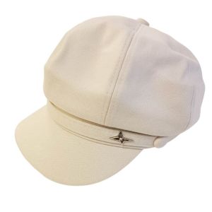 Promotion ! Casquette Cr&eacute;ateur 'clothilde' Blanc Ivoire - Taille Unique - Neuf