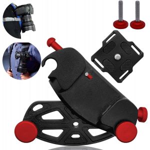 Clip de Support de caméra Sac à Dos, Clip de Ceinture de Montage à dégagement Rapide avec vis 1/4, pour Appareil Photo Reflex, caméra d'action GoPro Insta360 DJI.[F116] - Neuf