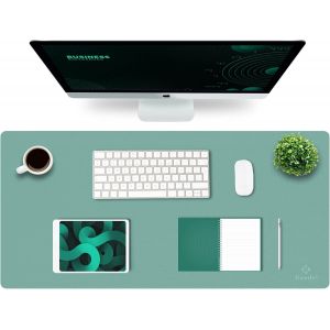 KALANKA-Tapis de Bureau, Tapis Bureau, Tapis Bureau Sous Main 43cm x 90cm, Tapis de Portable, Sous Main Bureau pour Bureau et Maison, Double Face (Vert) - Neuf