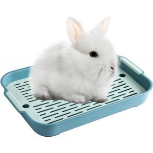 Shiliu-Bac À Litière Pour Lapin Petit Animal Toilette Plateau Toilette Lapin,Entraîneur De Pot Utilisation En Cage,Pour Cochons D'i[ - Neuf