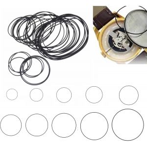 Kalanka-200 Pcs Joints De Joint De Couverture Arri&egrave;re De Montre, Joint D'&eacute;tanch&eacute;it&eacute; En Caoutchouc Pour Montres, Joints Toriques De Remplacement D'outil De R&eacute;paration Montre Pour Dos Montre (0.5mm) - Neuf