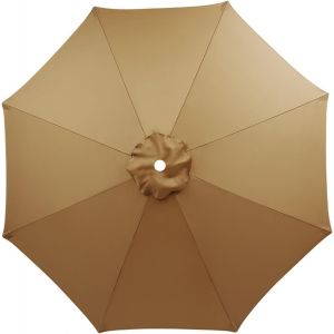 Auvent De Remplacement Pour Parasol 3.5m/3.0m/2.8m/2.7m/2.5m/2.3m/2m 6/8 Baleines,Toile De Parasol Déporté Remplacement Pour Cour,Jardin,Plage,Protection Uv.[F257] - Neuf