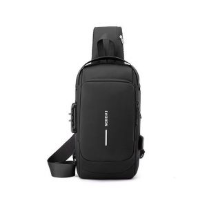 Sac De Poitrine Antivol Pour Homme - Sac Bandouli&egrave;re Polyvalent Pour Le Sport, Les Voyages Et L'usage Quotidien Avec Fermetures &Eacute;clair Verrouillables Et Tissu Imperm&eacute;able - Neuf