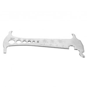 Indicateur D'usure De Cha&icirc;ne De V&eacute;lo Risk 3 En 1, Jauge De Cha&icirc;ne De V&eacute;lo Portable En Acier Inoxydable - Neuf