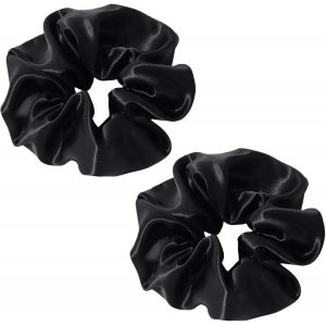 Kalanka-Lot De 2 Chouchous Cheveux Femme, 100% Soie De M&ucirc;rier Pure Chouchou, Soin Doux Et &Eacute;lastique, Sp&eacute;cialement Con&ccedil;u Pour Les Cheveux Fins, Teints Ou &Agrave; Cassure Facile, Coutures Renforc&eacute;es Et Long&eacute; - Neuf