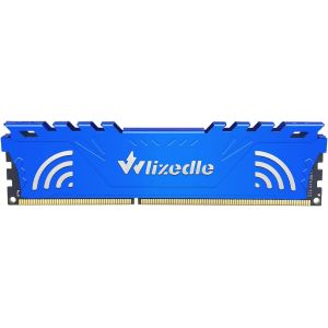 DDR4 2666MHz Mémoire RAM 16GB CL19 U-DIMM Module de Mémoire PC4-21300 288-Pin 1.2V 2Rx8 pour Ordinateur de Bureau, Bleu - Neuf