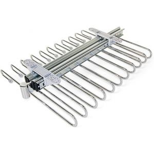 JEXNOVASHOP-Porte-pantalons extractible pour armoire, range-pantalon coulissant pour 11 pantalons, acier chrom&eacute; 7086411 - Neuf