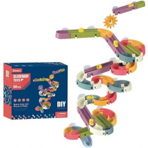 Ensemble De Jouets De Bain Avec Toboggan &Agrave; Billes Pour Enfants &iquest; Toboggan Mural Pour Tout-Petits De 3 Ans Et Plus, 34 &Agrave; 66 Pi&egrave;ces, 50 % De R&eacute;duction-66 Pi&egrave;ces - Neuf