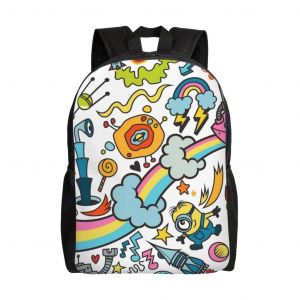 Sac à dos Minions pour adolescent, cartable en toile, unisexe, HXN1718 - Neuf