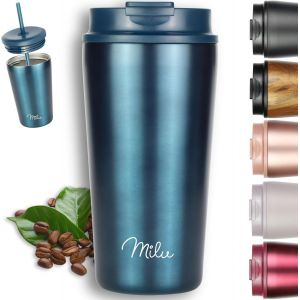 CMWS-Mug Isotherme 500ml - Thermo Café étanche en acier inoxydable, Tasse thermique sans BPA, 100% anti-fuite(green, 500ml) - Neuf