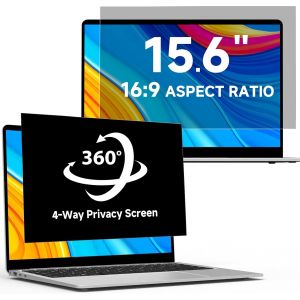 360&deg; Filtre De Confidentialit&eacute; 15.6 Pouces 16:9 - Protecteur D'&Eacute;cran Anti-Espion Anti-Lumi&egrave;re Bleue, Filtre Ecran Confidentialit&eacute; Portable Compatible Avec Hp/Dell/Acer/Lenovo/Thinkpad/Asus/Samsung - Neuf