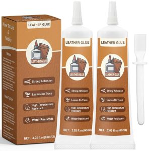 Colle Cuir 120ml,Transparente Étanche à Durcissement Rapide Pour Canapés,Sièges Auto,Portefeuilles et Restauration de Cuir - Neuf