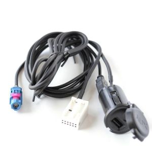 Biurlink RD43 RD45 Adaptateur de câble audio stéréo USB AUX pour Peugeot 307 - Neuf
