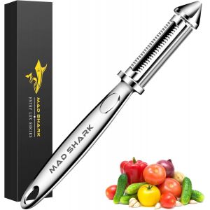 &Eacute;plucheur De L&eacute;gumes Pour Cuisine,&Eacute;plucheur De Pommes De Terre,&Eacute;plucheur De Fruits Et L&eacute;gumes,Conception Ergonomique Avec Poign&eacute;e Antid&eacute;rapante (Argent&eacute; 1) - Neuf