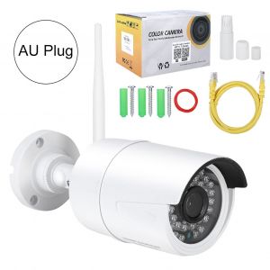 Camera de surveillance exterieure etanche 720p, Wi-Fi, IP sans fil, avec 36 lumieres infrarouges, AU - Neuf
