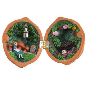 Maison de poup&eacute;e en coquille de noyer,Mini maison,maison de poup&eacute;e en coquille de noyer fait &agrave; la main,E - Neuf