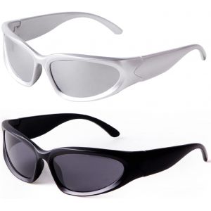 Lunettes De Soleil De Sport Enveloppantes Pour Homme Et Femme, Course À Pied, Cyclisme, Pêche, Conduite, Golf, Protection Uv400[Z2748] - Neuf