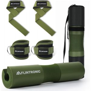 Barbell Squat Pad, Mousse Barre Musculation Avec Attache, Manchon Squat Barre, Nuque & Epaules Protection, Pour Squats Lunges, Hip Thrusts, Haltérophilie, Coussin D'haltères, Couss[Ela710308] - Neuf