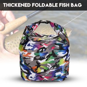 Sac de peche multifonctionnel, poche epaisse et pliable, conteneur pour poissons vivants, pochette seau - Neuf