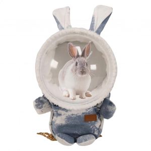 Les Petits Animaux De Sac De Transporteur De - Respirant Voyage Transporteur Pour Les Lapins Et Les Cobayes, Léger, Bleu Trompette - Neuf