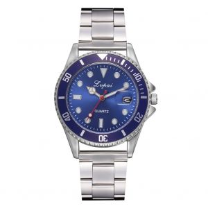 Montre A Quartz Lvpai Pour Homme, Bracelet En Acier, Tendance Et Decontractee (Bleu) - Neuf