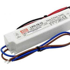KingLed-Unité d'alimentation électrique Mean Well étanche 18 W 12 V,courant continu,LPH-18-12,IP67,transformateur,220 V,AC vers DC,compatible avec 12 V,modèle 1574 LED Strip - Neuf