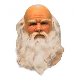 Drôle Père Noël Masque Complet Super Doux Père Noël Masque Visage Perruque Barbe Costume Habiller Jusqu'à Noël Fête Carnaval Halloween Masque - Neuf