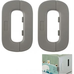 2 Pièces Bloque Porte Bébé,Sécurité Enfant Portes De Placard,Sécurité Serrures Pour Bébé Sécurité Verrouillage Pour Armoires,Frigo,Toilette,Placard - Neuf