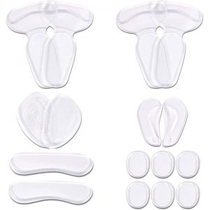 Kalanka-16 Coussinets De Talon Haut, Protege Talon Chaussure, Empi&egrave;cements De Doublure De Talon, Coussins De Talon Antid&eacute;rapants, Semelles De Chaussure De Pied, Semelles Chaussures Trop Grandes - Neuf